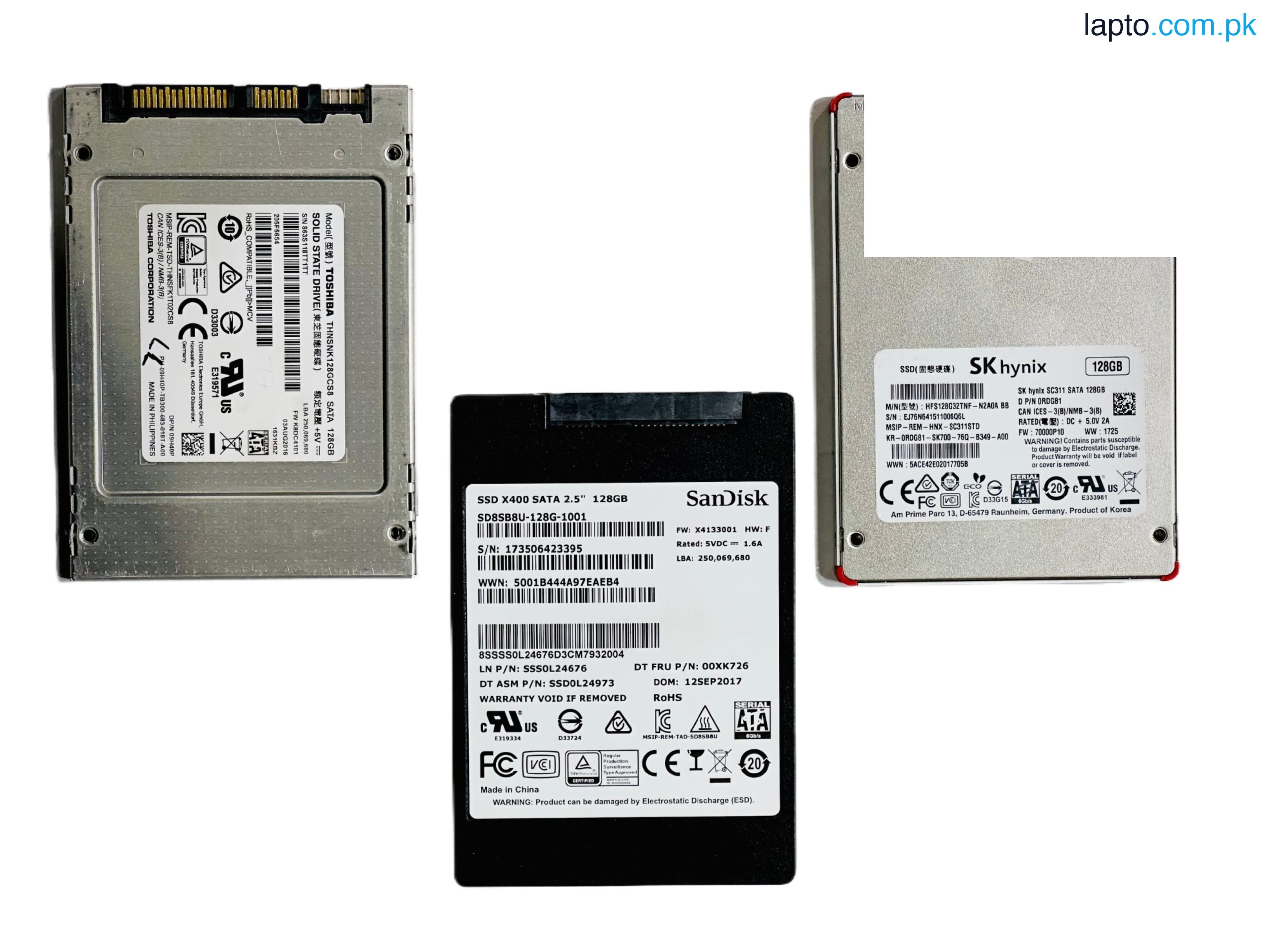128GB SSD Original 2.5 SSD System pulled Mix Branded Solid State Drive For Computer And Laptop