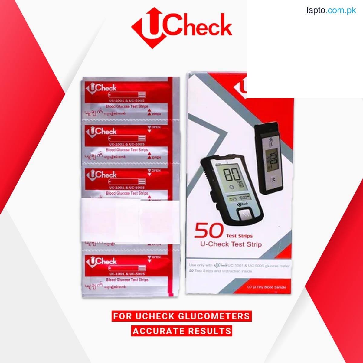 Blood Glucose Glucometer Sugar Test Strips – 50 Strips