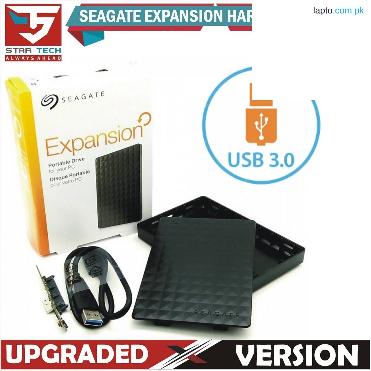 Seagate Expansion Portable Case (Hard Disk Case) 3.0 With Cable For PC & Laptop