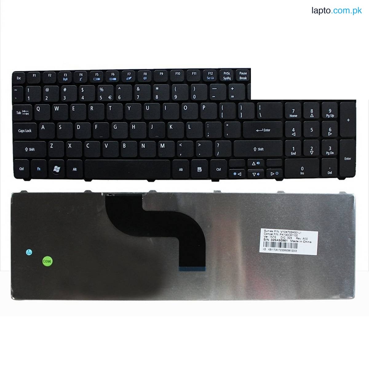 Laptop Notebook Keyboard For Acer Aspire 5253 – Black