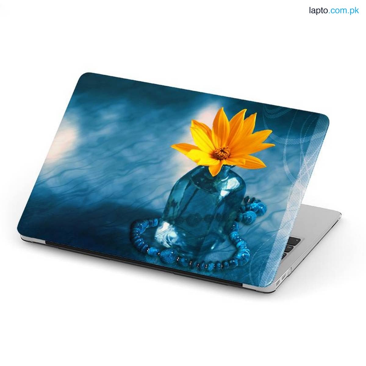 Yellow flower in an ice cube laptop back vinyl skin 11 12 13 14 15.6 inch for all laptop skin sticker