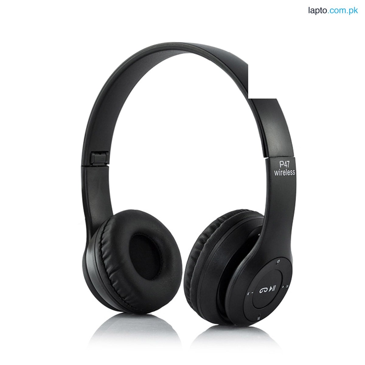 P47 Wireless Bluetooth Headphones Foldable with Microphone, FM Radio, TF Card Support, and 3.5mm Aux for PC, TV, Smartphones and Tablets