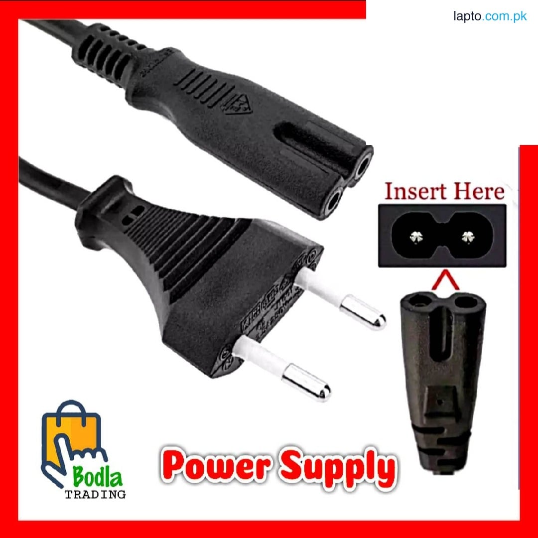 Multipurpose AC Power Supply Cable for Laptop Adapter- Tape Recorder Lead - Power Cord - Power Cable
