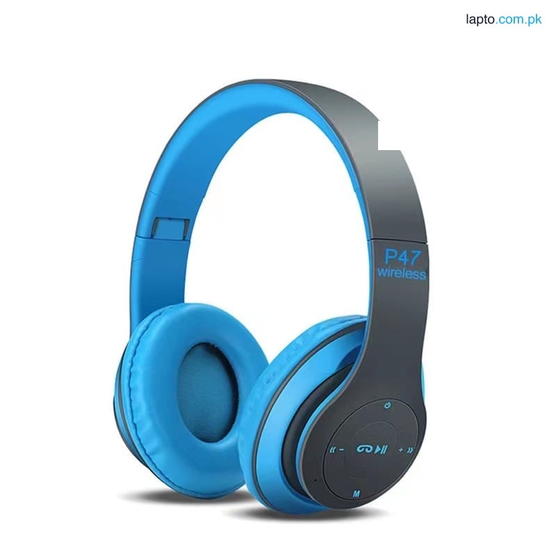 P47 Bluetooth Foldable Headset, Wireless Headphones with FM Radio and TF Card Support, for PC, TV, and Smart Devices