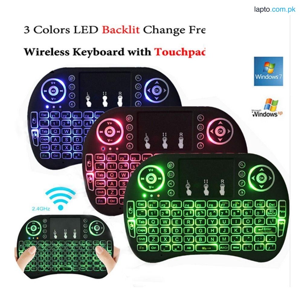 RF-500/RF500 Mini Keyboard & Mouse backlit For Andr0id Box, PC, Laptop etc