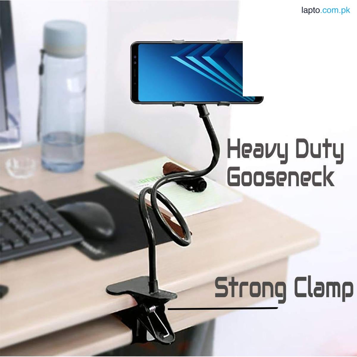 Flexible 360 Clip Mobile Cell Phone Holder Lazy Bed Desktop Bracket Mount Stand