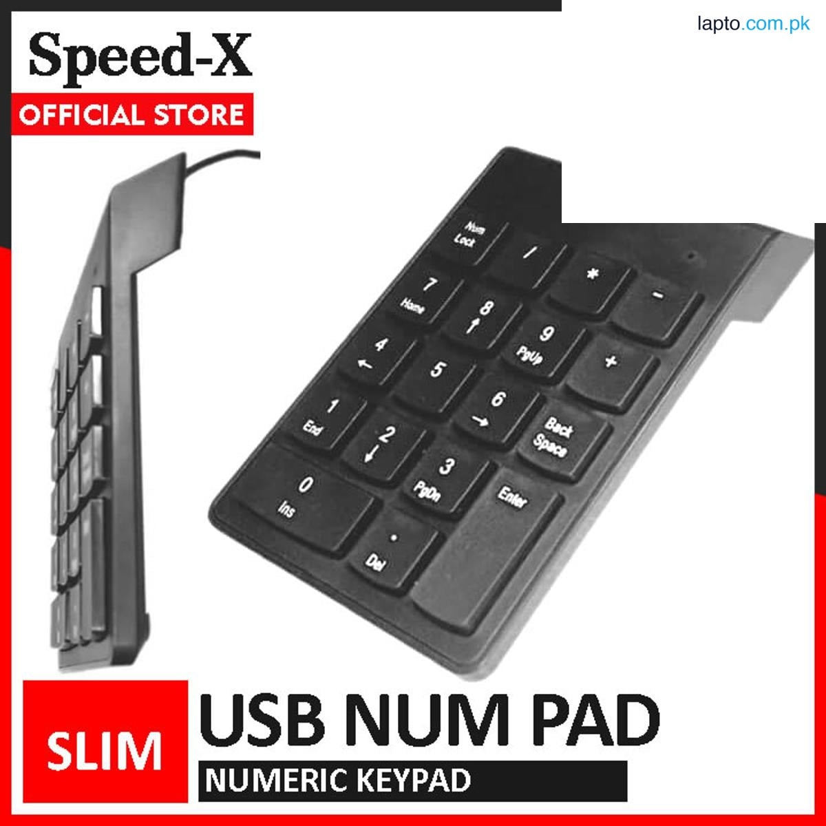 SpeedX Num Pad Numeric Keyboard for Laptop (USB Numpad)