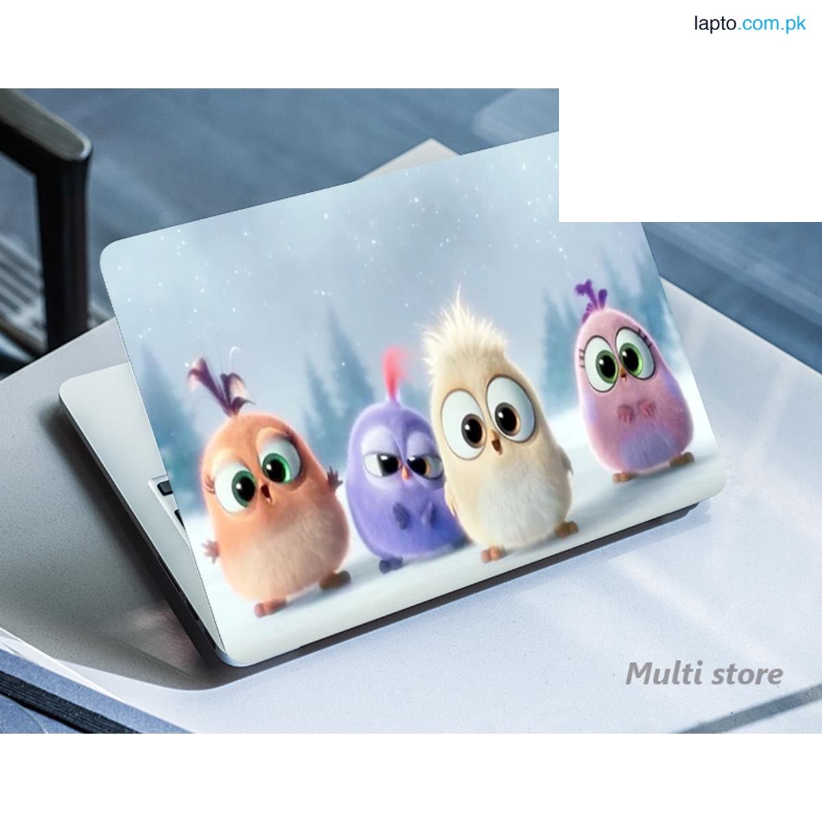 Cute Birds Laptop back cover / skin / sticker for girls / boys - Vinyl Sticker Decal - For All Laptops - Sizes 13 13.3 14.6 15 15.4 15.6 inches Laptop