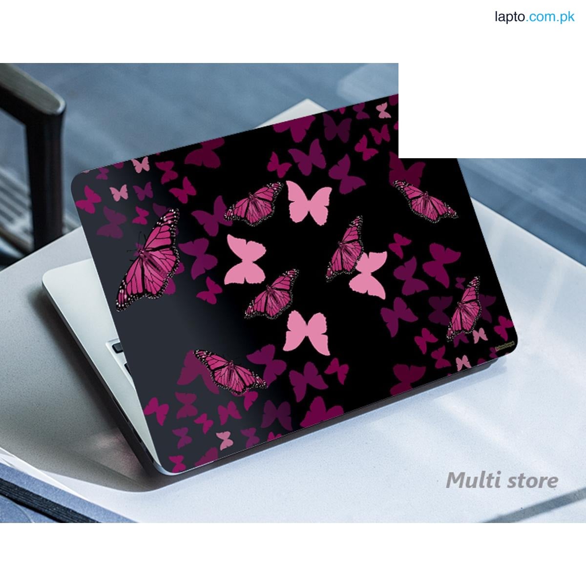 Butterflyss Mix_ Laptop back cover / skin / sticker for girls / boys - Vinyl Sticker Decal - For All Laptops - Sizes 13 13.3 14.6 15 15.4 15.6 inches Laptop