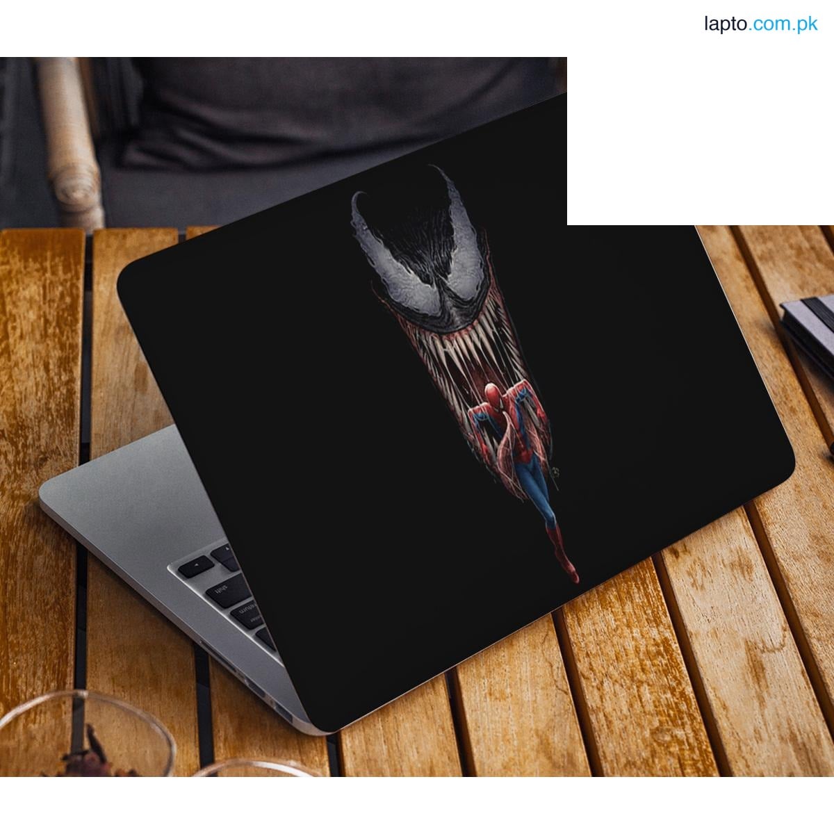spiderman venom artwork digital art superheros laptop back vinyl skin sticker 12 13 14 15 15.6 inch size for all laptop skin sticker