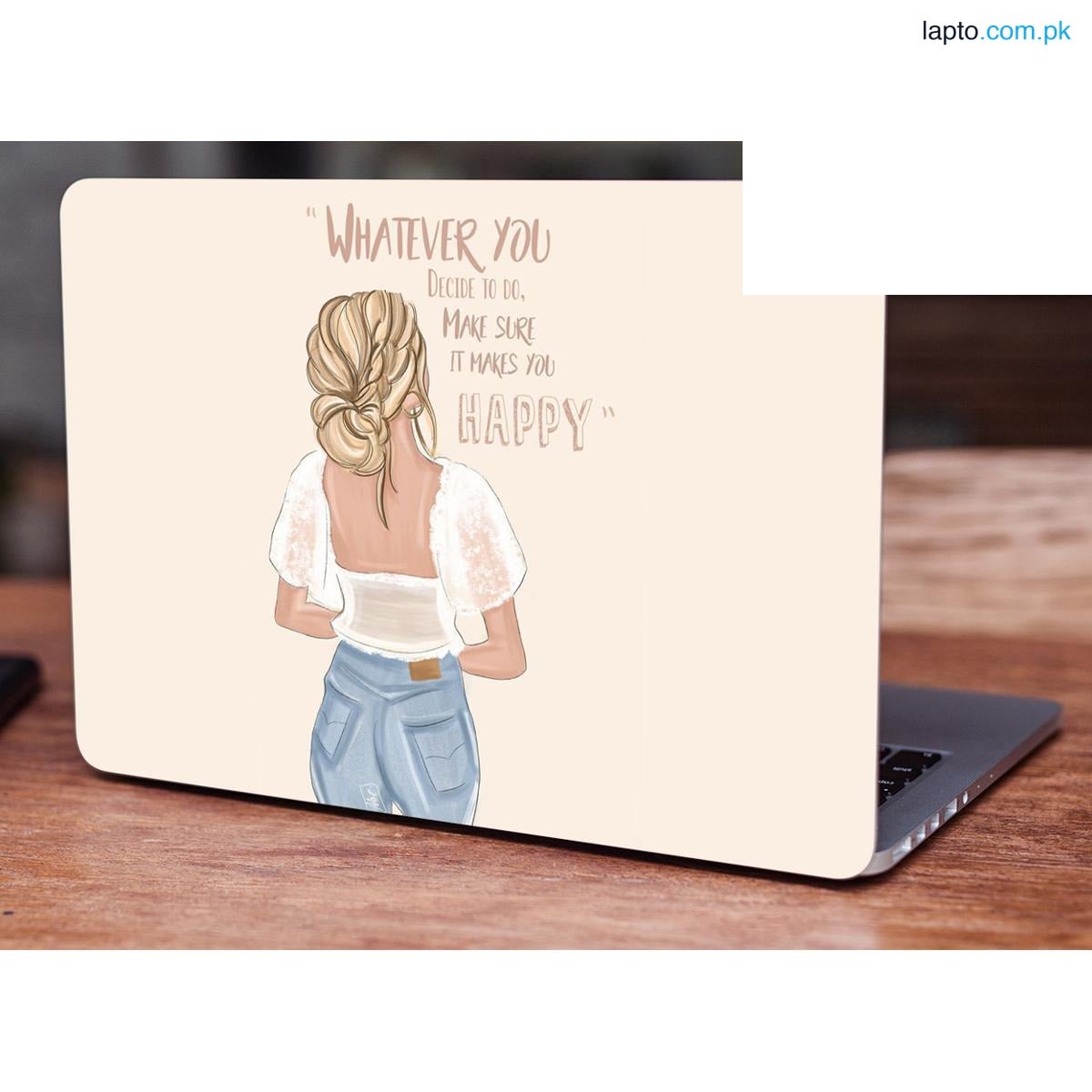 Whatever you decide .. Quote, Girls Laptop Skin Vinyl Sticker Decal, 12 13 13.3 14 15 15.4 15.6 inch Laptop Skin Sticker Cover Art Decal Protector Fits All Laptops