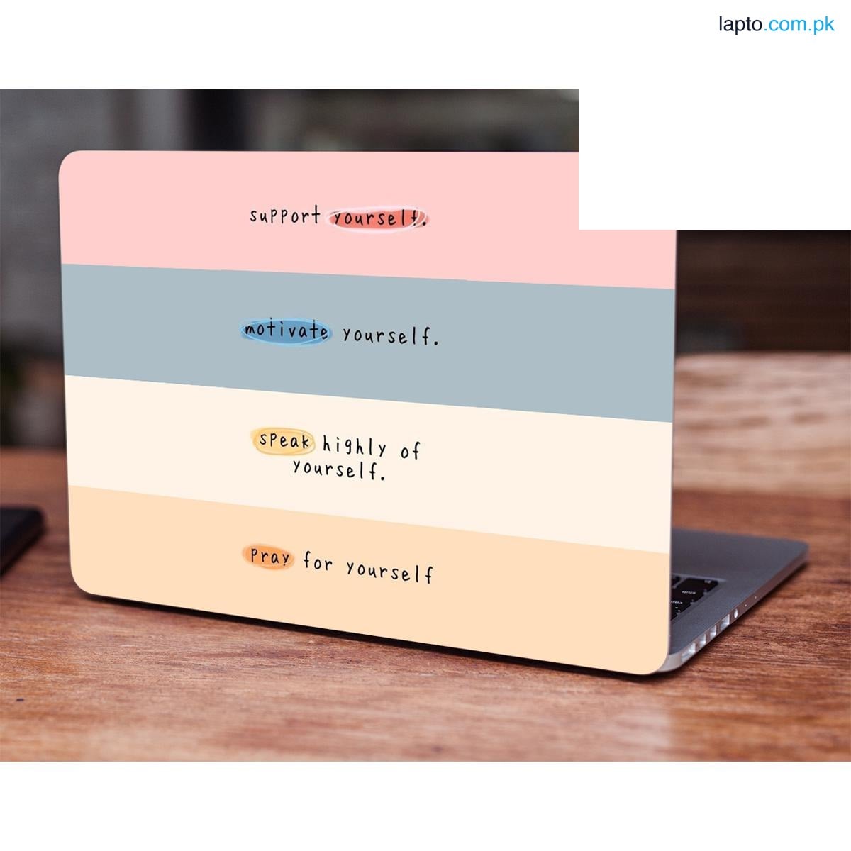 Support yourself Quote Laptop Skin Vinyl Sticker Decal, 12 13 13.3 14 15 15.4 15.6 inch Laptop Skin Sticker Cover Art Decal Protector Fits All Laptops