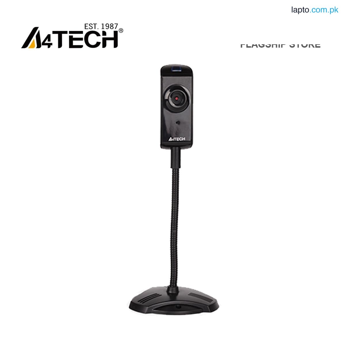 A4Tech PK-810G Anti-Glare Webcam - Built-in Microphone - Plug and Play - Intelligent Multisampling - 360° Rotation