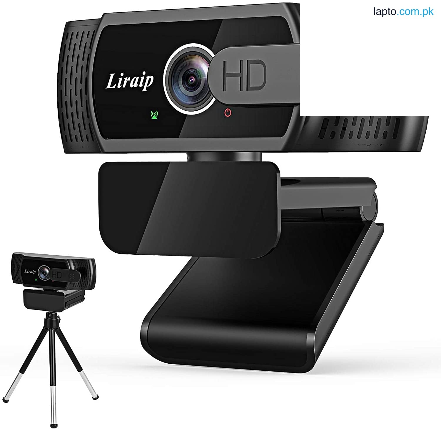 Webcam Liraip 10180 HDWith Microphone Webcam Privacy Cover, ,Laptop, Computer, Desktop Plug and Play Web Camera for Live Streaming, Video Chat, Conference, Recording, Online Classes, Game