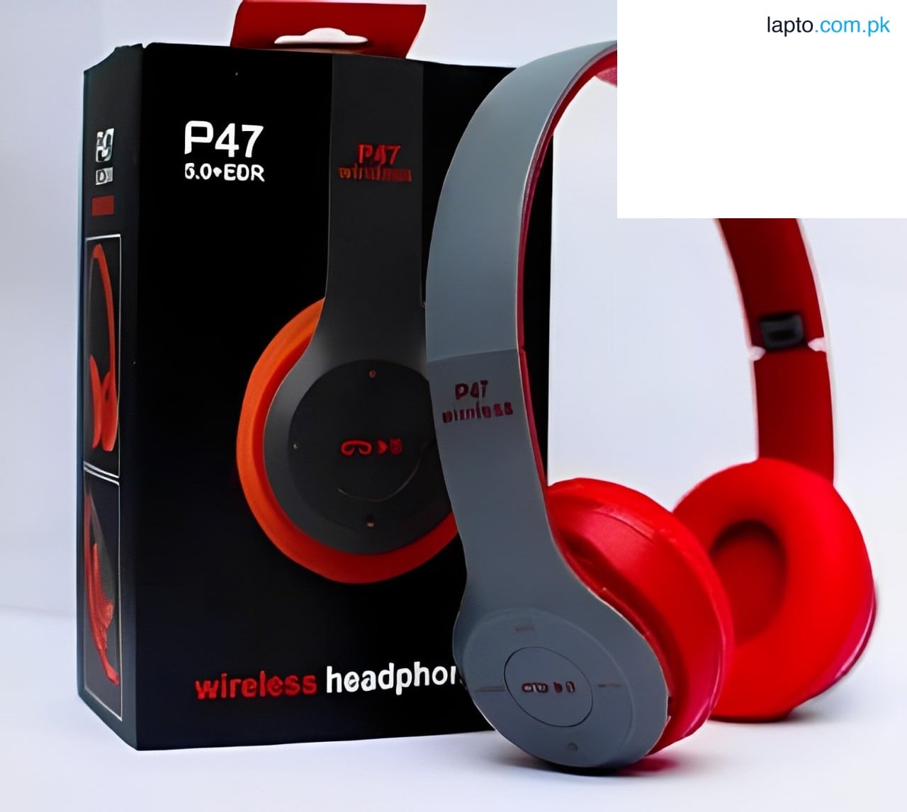 P47 Wireless Headset Bluetooth Foldable On-Ear Headphone (Connect with All Smart Cell Phones / Laptops / Computer Systems).