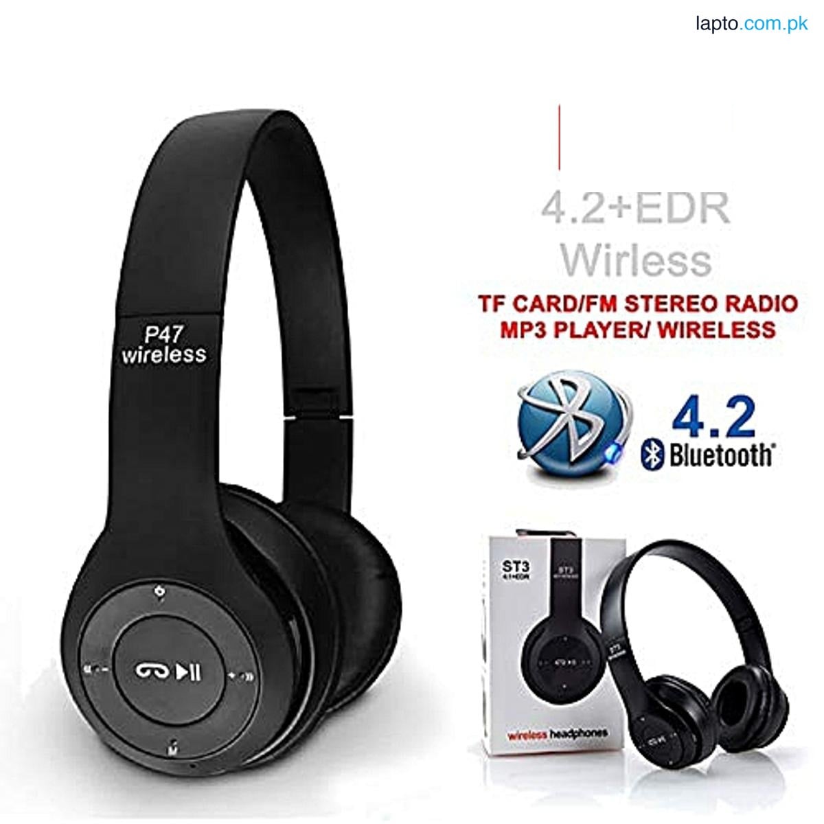 P47 On Ear Wireless Headphones Dynamic Plastic Mobile Phone Earphone with Volume Control / with Microphone / Noise-isolating Headset