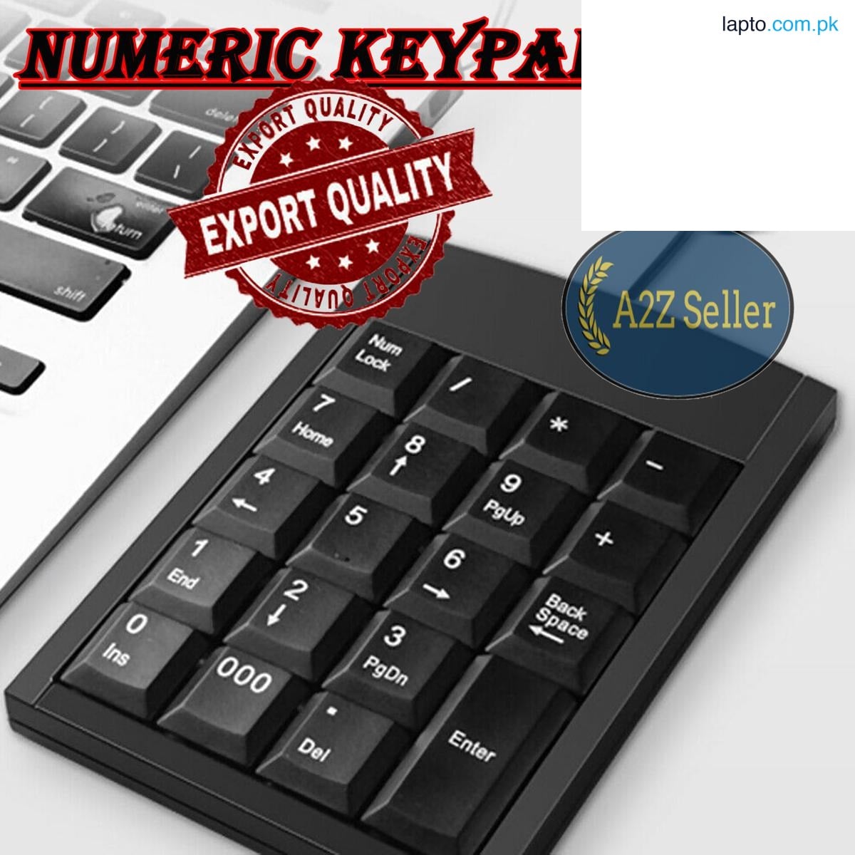 USB Wired Numeric Keypad - High Quality Digital Numbers Numpad - Best Small Numpads For Financial Accounting - Genuine Wire External Num Pad Keypads Keyboards - New Portable Ultra Slim Mini USB Number Keyboard For Desktop PC Laptop
