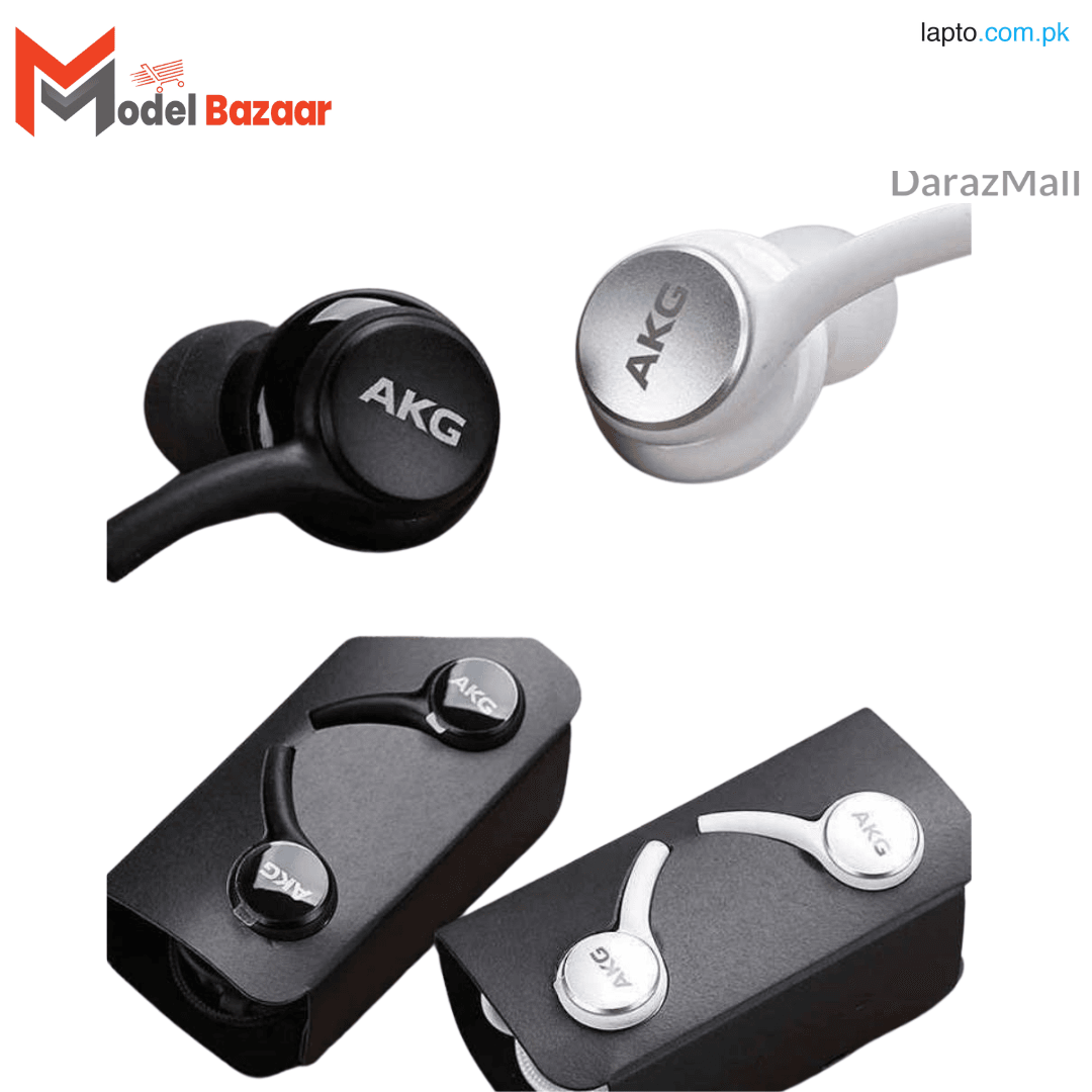 AKG Handsfree - Universal AKG Handfree For All Android Devices Having 3.5mm Headphone Jack - Tuned By Samsung - PUBG AKG Earphone - Handfree For Music - EO-IG955 - Black Color