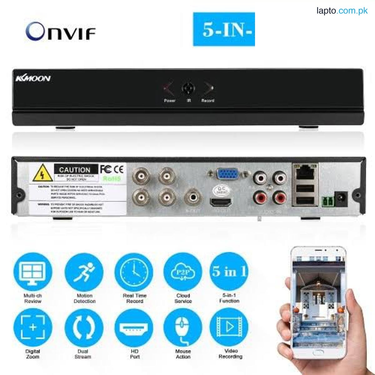 KKmoon 4 Channel 960H CCTV Surveillance Video Recorder H.264 HDMI Mobile Phone View Motion Detection