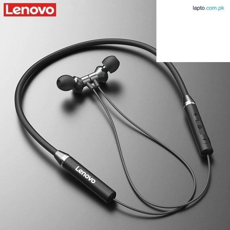 Lenovo HE05 JR-DY01 Joyroom Wireless Bluetooth Neckband Sweatproof, Premium Sound, 8-Hour Battery, Magnetic Earbuds, Flexible Memory Cable, Bluetooth 5.0