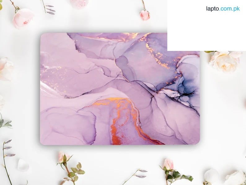 Lilac Marble Laptop Skin Vinyl Sticker Decal, 12 13 13.3 14 15 15.4 15.6 inch Laptop Skin Sticker Cover Art Decal Protector Fits All Laptops