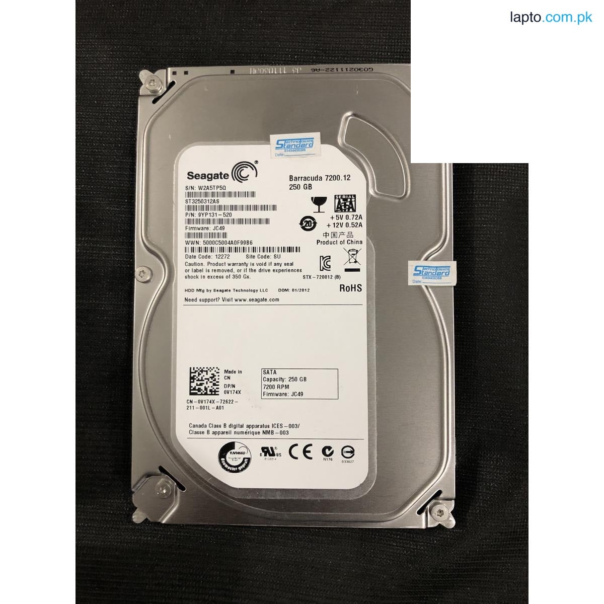 Desktop PC SATA Hard Disk 3.5'' (Branded) all Size available with 100% Health, Fresh system pulled