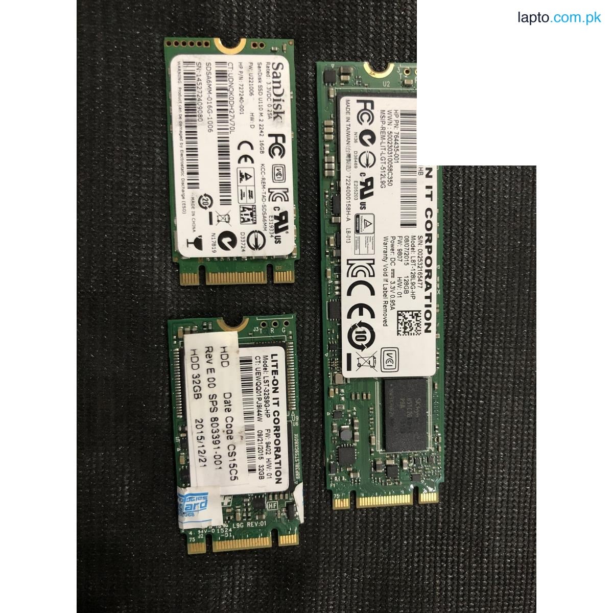 M.2 SSD Fresh Laptop Pulled, 100% Health, all Size Available