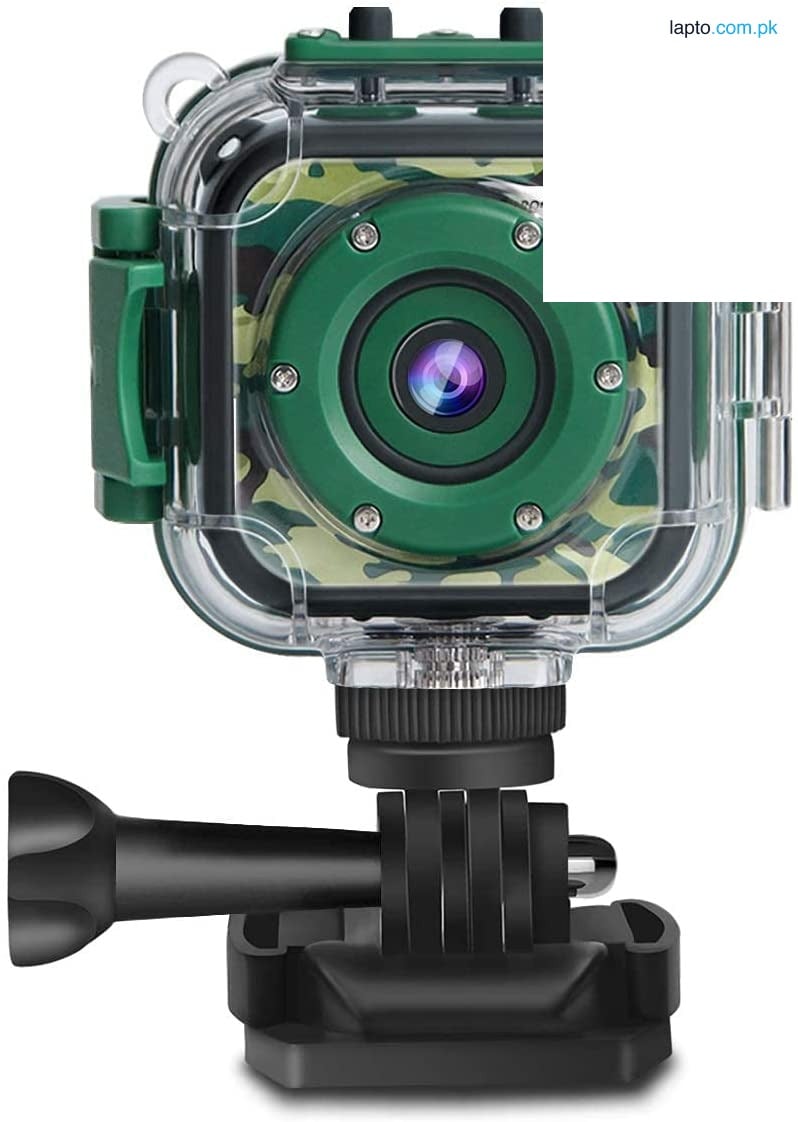 PRÒGRACE Children Kids Camera Waterproof Digital Video HD Action Camera 1080P Sports Camera Camcorder for Boys Holiday Birthday Gift Learn Camera Toys 1.77'' LCD Screen(Camouflage) 16GB SD Card included.