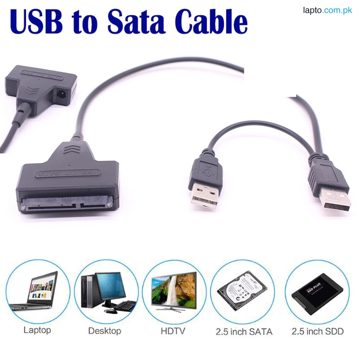 SATA USB 3.0 Adapter for HDD, SSD USB 3.0 to 2.5 inch With External power Connector HDD 7 + 15pin SATA Adapter for SATA hard disk SSD Adapter