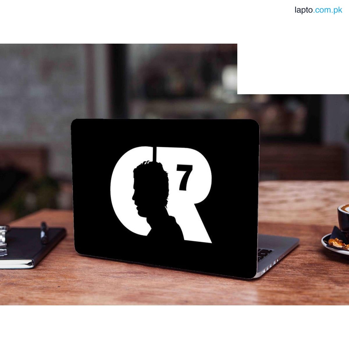 CR7 Black and White Ronaldo Laptop back cover / skin /Laptop Protector /Laptop Cover/ sticker for girls / boys - Vinyl Sticker Decal - For All Laptops - Sizes 13 13.3 14.6 15 15.4 15.6 inches Laptop ,Digital Delights