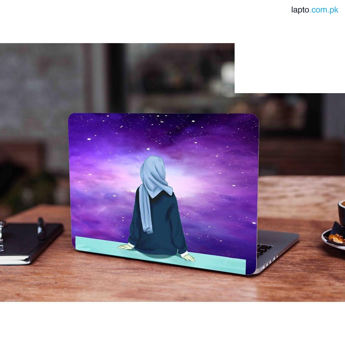 Hijab Girl Laptop back cover / skin /Laptop Protector /Laptop Cover/ sticker for girls / boys - Vinyl Sticker Decal - For All Laptops - Sizes 13 13.3 14.6 15 15.4 15.6 inches Laptop ,Digital Delights