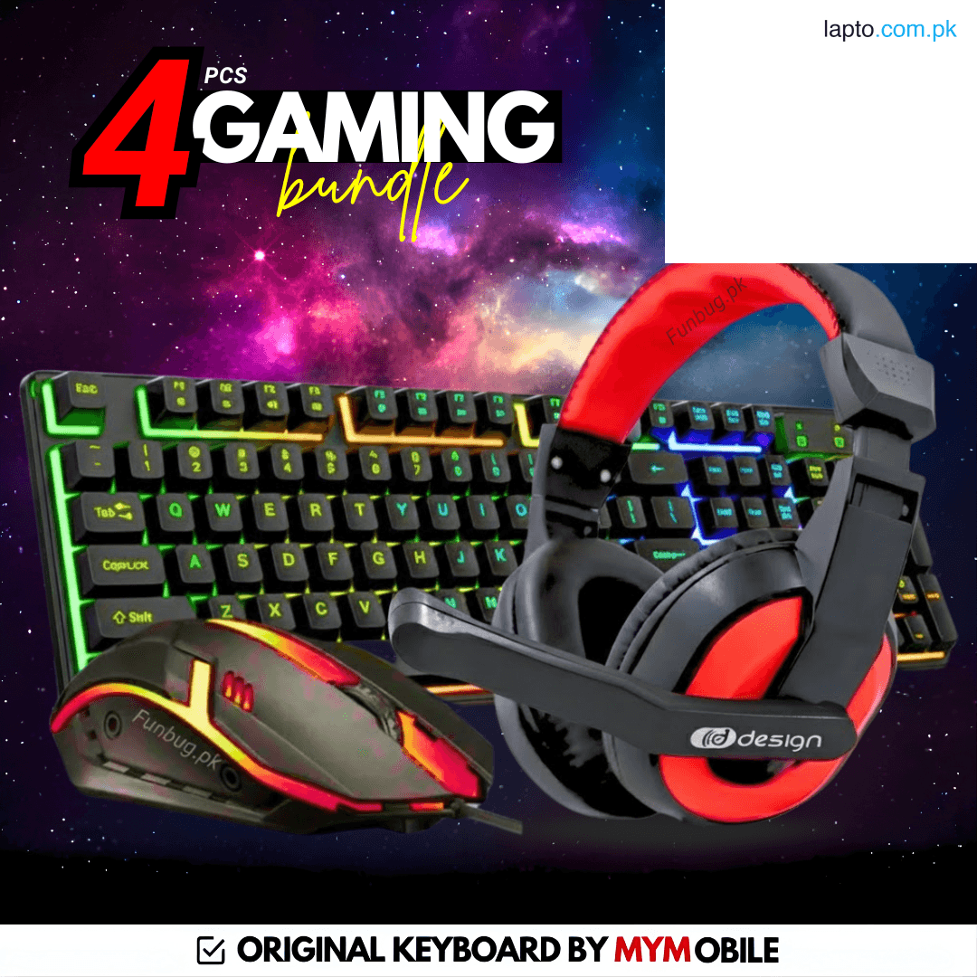 RGB Gaming Keyboard and Mouse and Headphones Combo with FREE Mousepad in Low price ~ Mechanical Feeling Gaming Key Board with 7 light RGB Gaming Mouse ~ Wired Keyboards for Mobile Gaming, Pubg, Laptop, PC, Minecraft, Xbox - 112 Keys - By FunBug