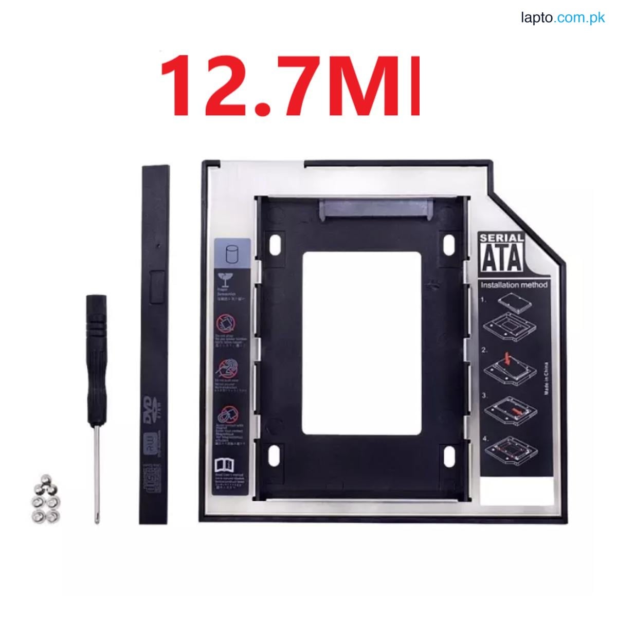 12.7MM SATA Second Hard Drive Caddy FAT For Laptops