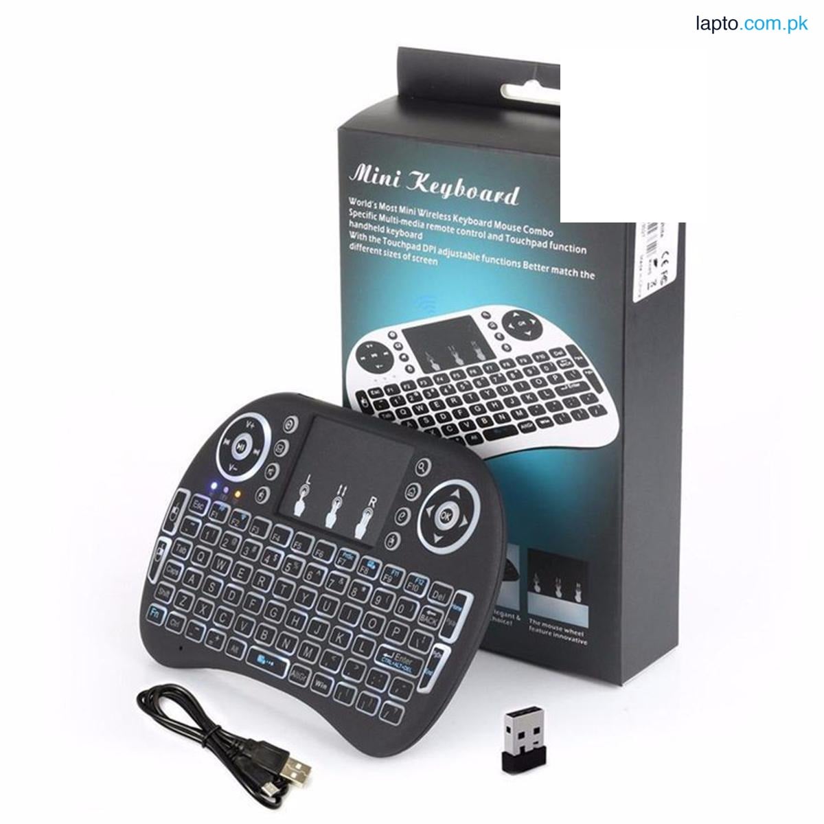 Mini Keyboard i8 with Backlight 2.4GHz Wireless Air Mouse Touchpad for Android, pc, tv, box multipurpose
