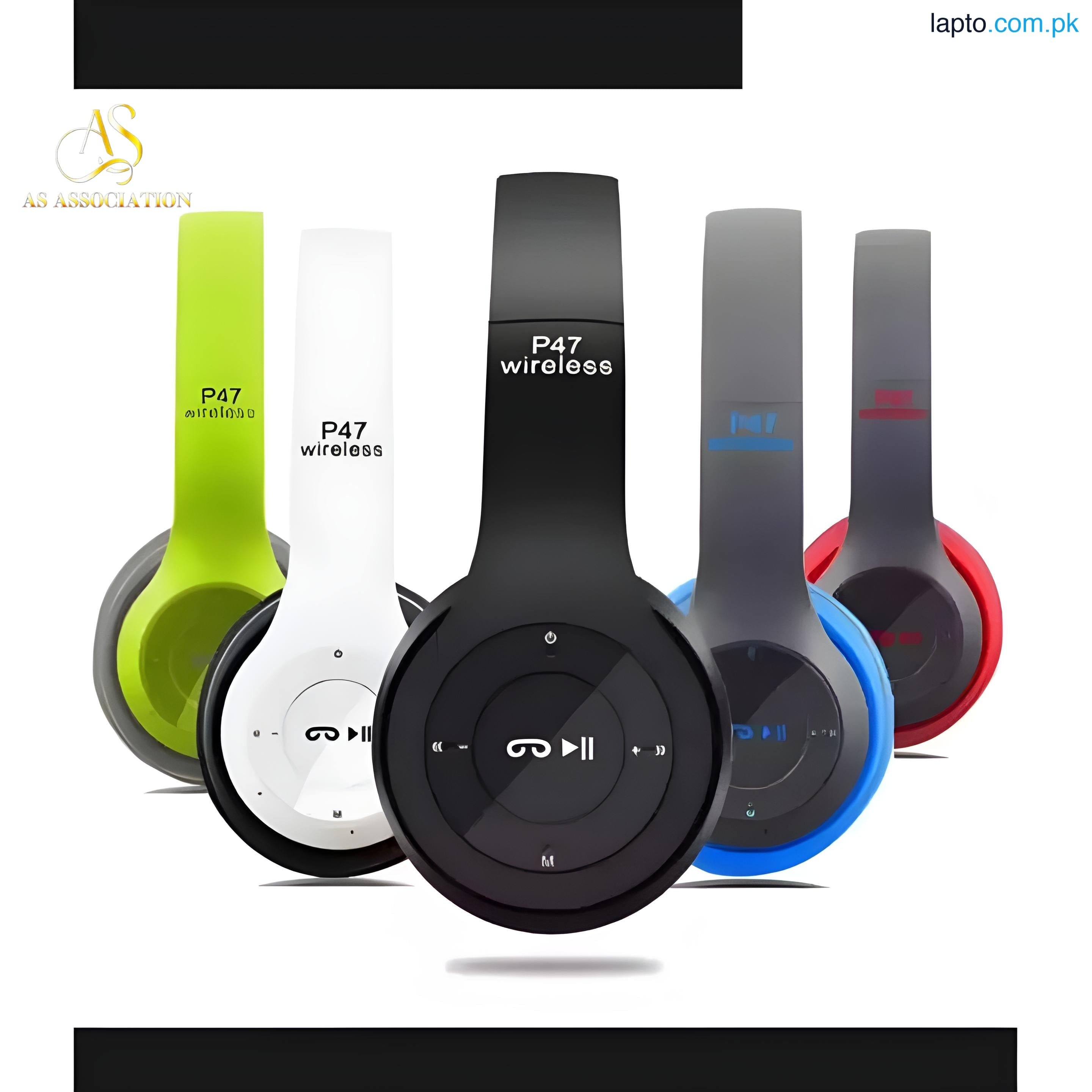 P47 Wireless Bluetooth Headphones Latest 5.0+EDR with Mic Stereo Headset Supports FM Radio / TF Card / AUX Cable