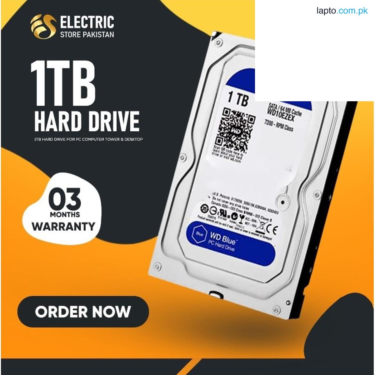 1TB HARD DRIVE FOR PC, DVR 1 TB (3 MONTHS WARRANTY)