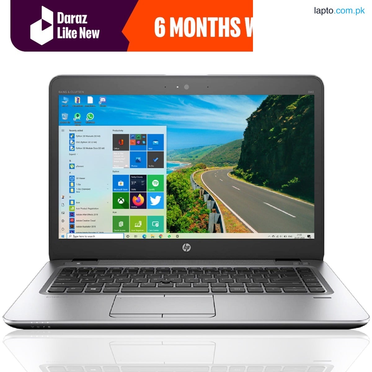 LAPTOP HP EliteBook 820 G3 - Core i5 6th Generation - 8GB DDR4 RAM - 128GB SSD AND 500GB HDD- 12.5inch Screen - FREE LAPTOP BAG - Daraz like new laptops