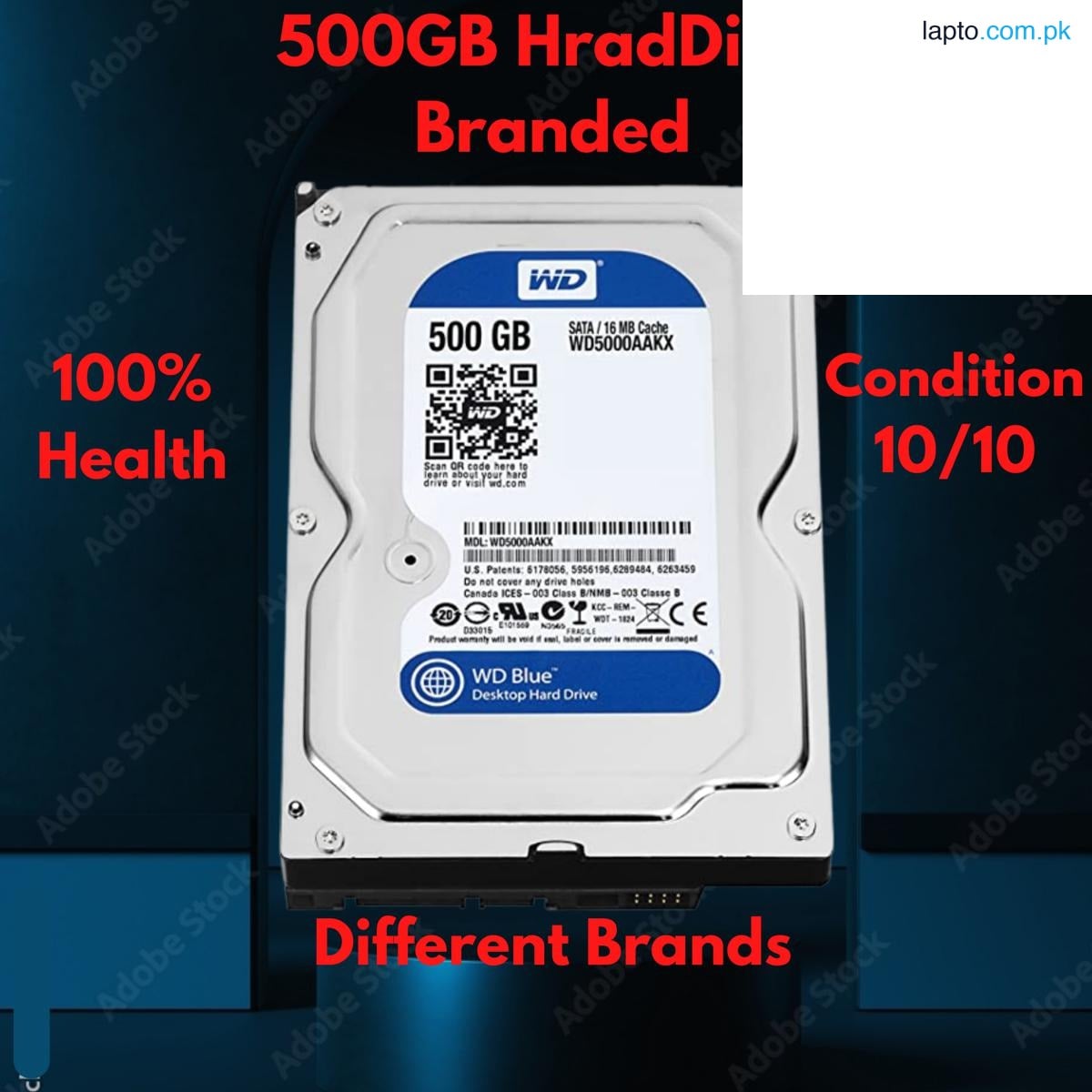 Hard Disk 500gb for PC \\Internal Harddisk 500gb computer\\Mix Brand\\100% Health and Condition