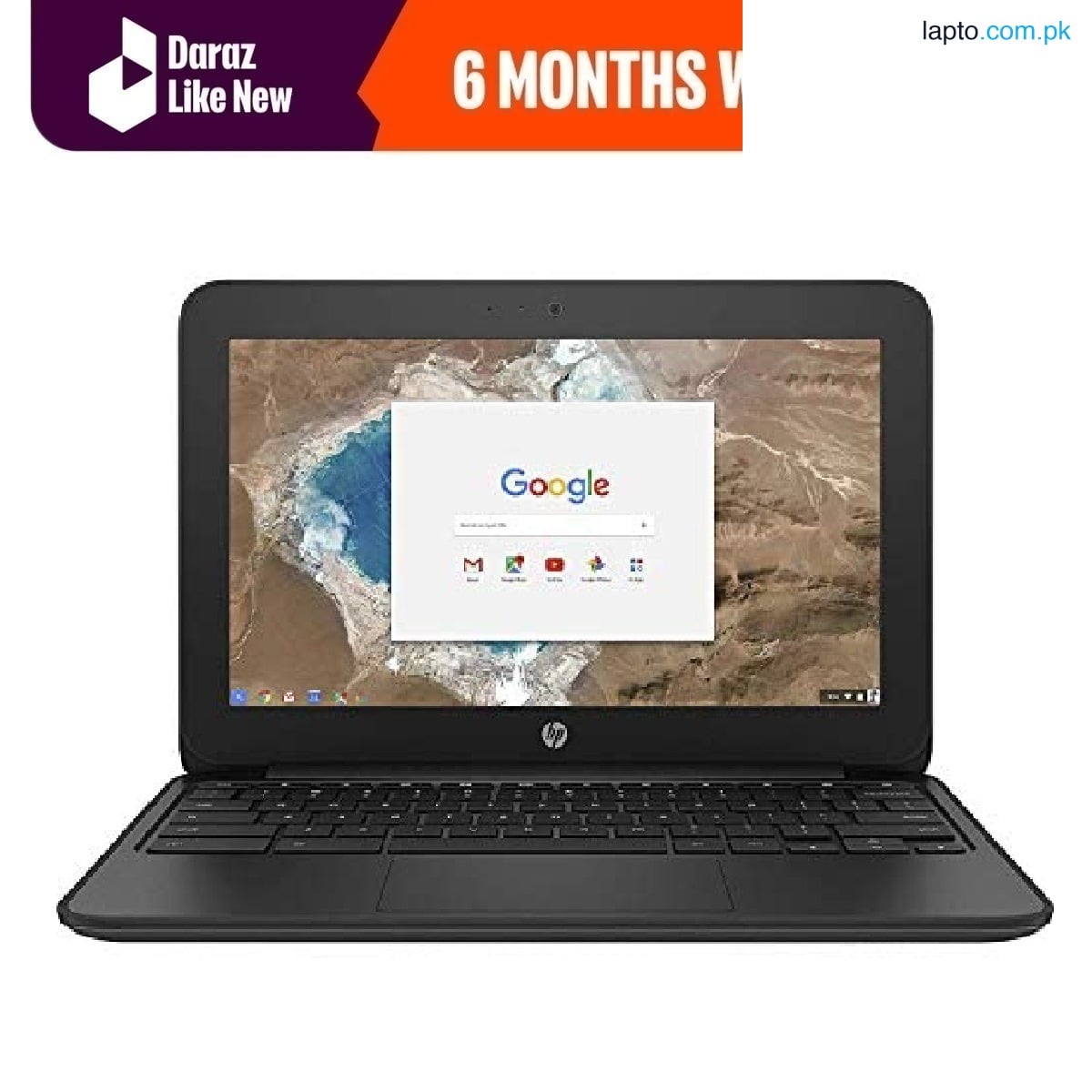 Daraz Like New Laptops - HP Chromebook 11 G4 | 16GB Storage | 4GB RAM | 11.6″ Display | Playstore Supported | Dual Core | Chrome Book