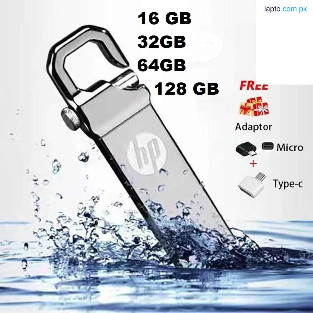 HP Flash Drive 128 GB 64 GB 32 GB USB Good Speed 3.0/2.0 Flash Memory Stick USB Drive + OTG Adapter (1 YEAR WARRANTY) -