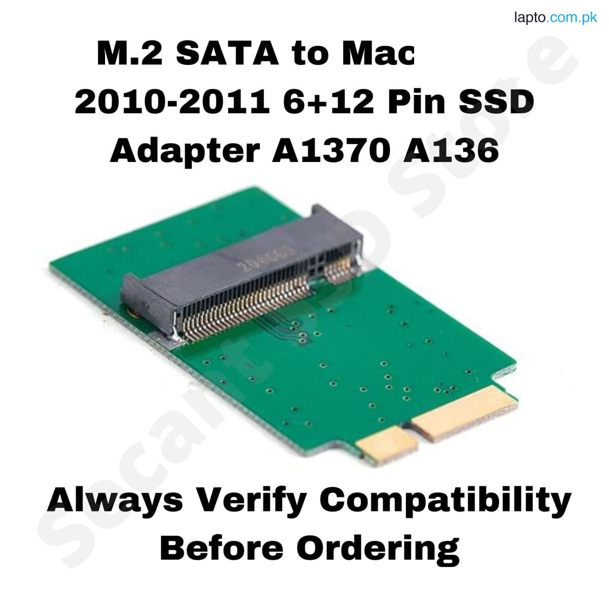 M.2 NGFF SSD Card 12 + 6 Pin Adapter Board For Mac-Book-Air 2010 2011 A1370 A136