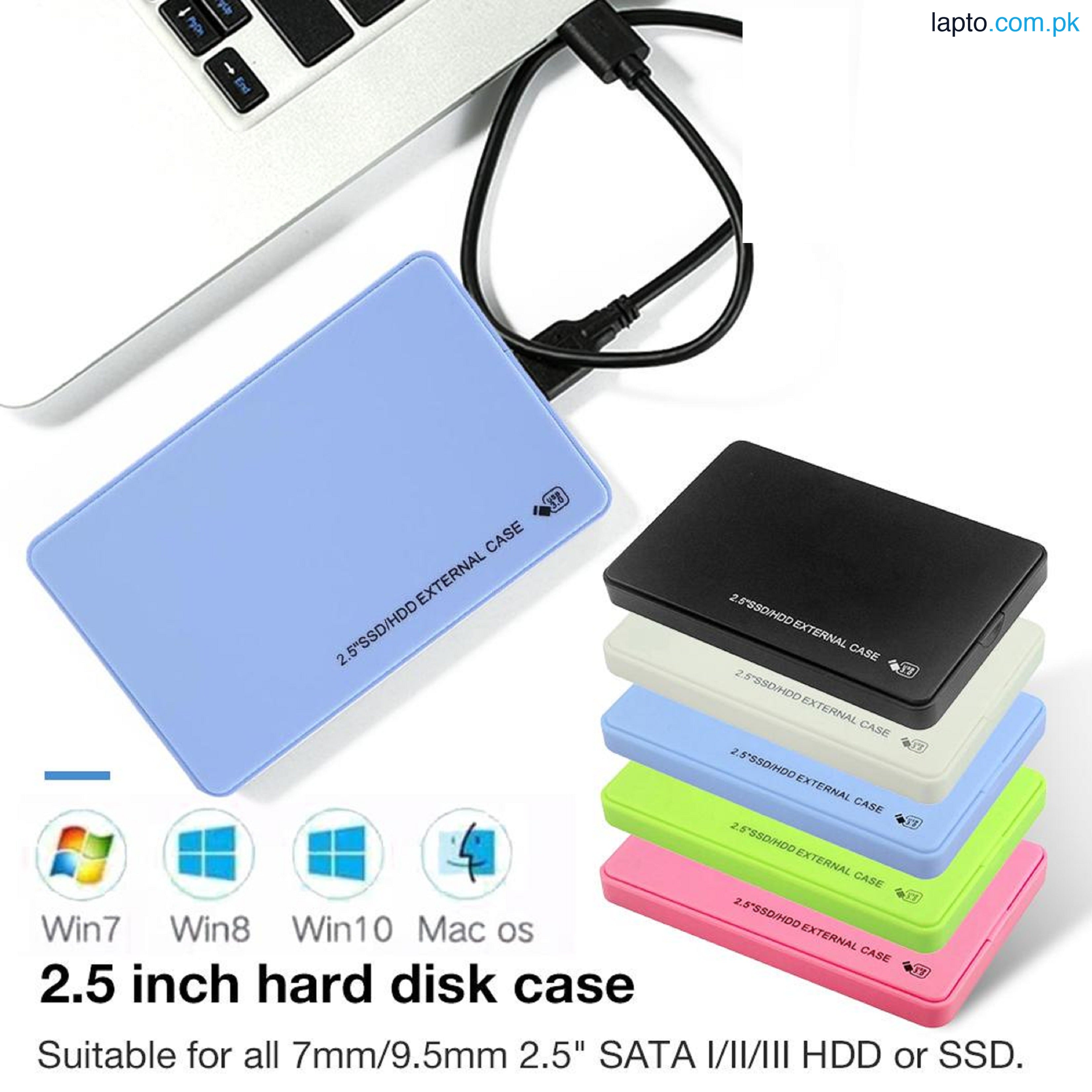 Hard Drive Portable Hard SSD Case CADY Drive USB 2.0 2.5inch SATA HDD SSD External Hard Disk Case for Laptop