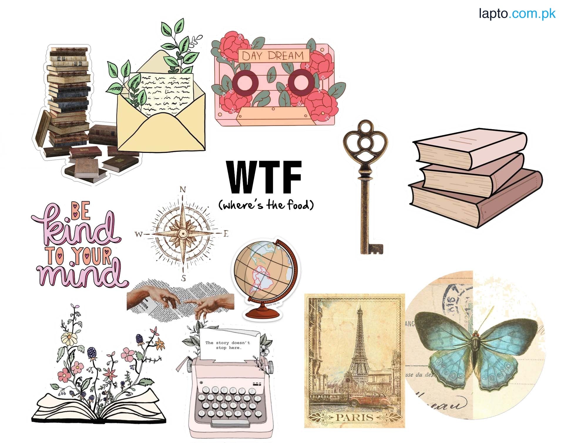 15 Pcs Cute Sticker Pack for Girls | Aesthetic Diary, Journal, Phone, Laptop Decoration | Scrapbook, Planner Stickers | Bullet Journaling Supplies, DIY Crafts