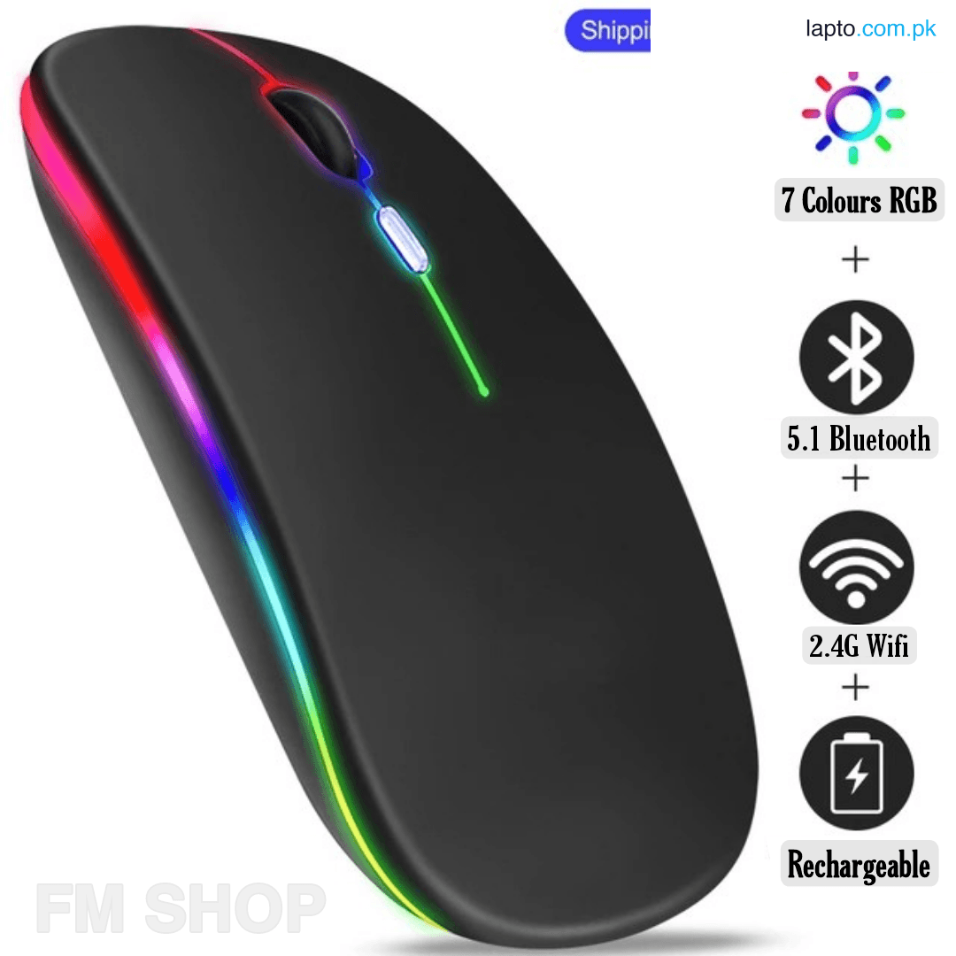 Rechargeable Wireless Mouse with Comfortable Grip and High Precision Tracking for Gamers and Professionals Rechargeable Wireless RGB Gaming Mouse with Adjustable DPI Silent Button Ultra Thin USB Optical Mice