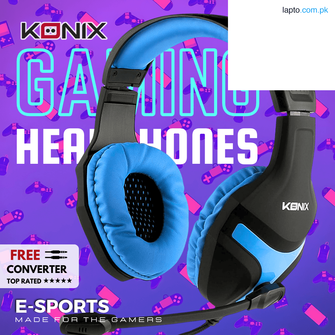 PRO RGB Gaming Headset with Noise Cancelling Mic | 360° Surround Stereo Sound & Super Bass Vibration Over Ear Headphones | Wired 3.5mm LED Gaming Gear for PC, Computer, Laptop, PS4, PS5, Xbox, PUBG & Free Fire Esports Earmuffs - Eastern Mall