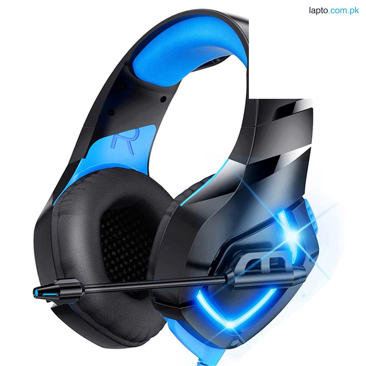 ONIKUMA Gaming Headset K1 B Pro Stereo Sound Noise Cancelling Mic Over Ears Gaming Headphone for Nintendo Switch Playstation 4 Laptop Smartphones and PC (Blue)