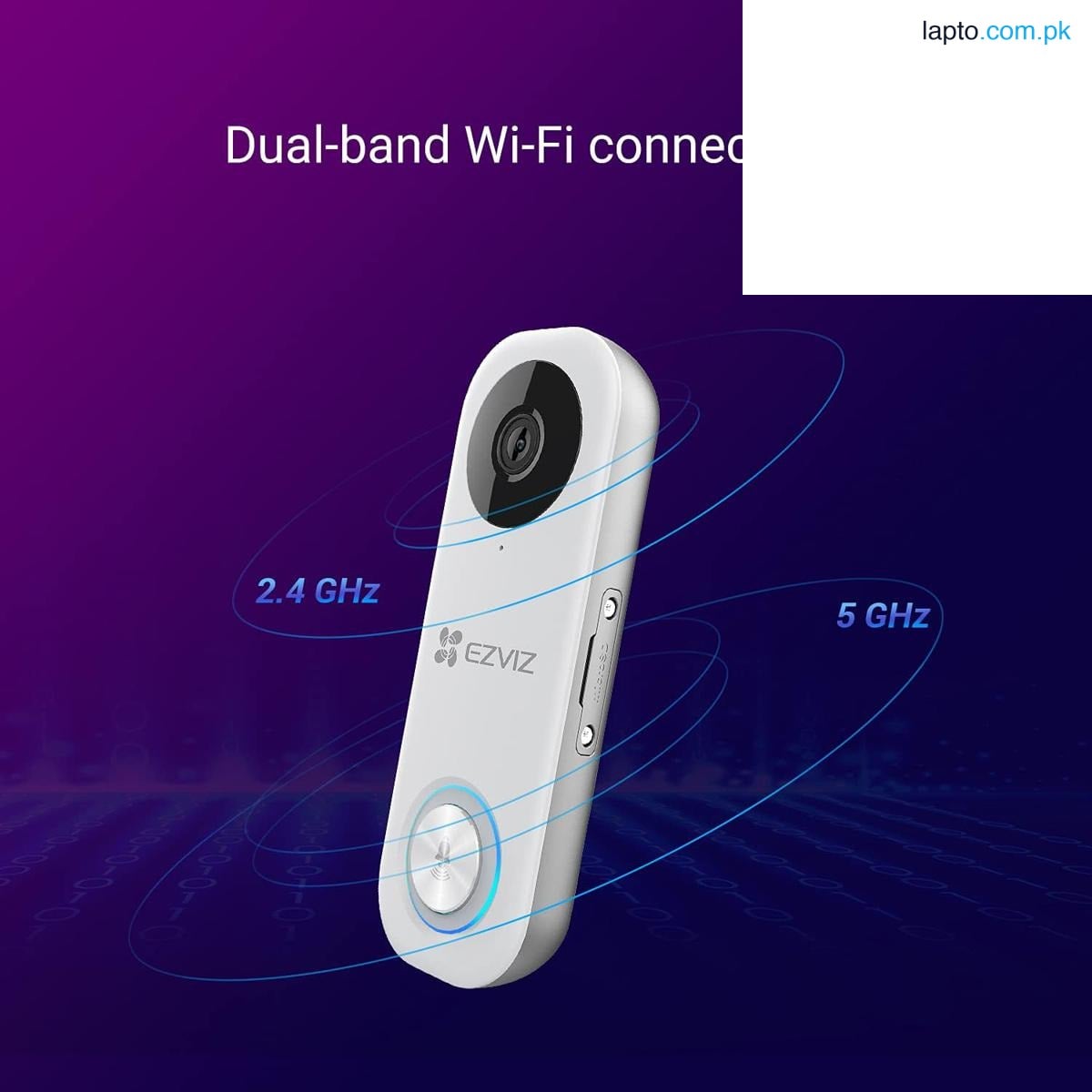 EZVIZ DB1C Wired Video Doorbell Camera Kit with Chime, 2.4GHz/5GHz Dual Band WiFi, AI Human Detection, 5M Night Vision, Waterproof, 1080P, 2-Way Audio, SD Card/Cloud Storage (DB1C Kit)