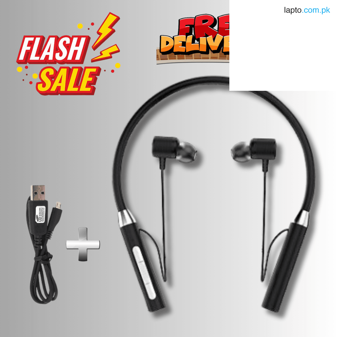 Wireless Neckband Bluetooth 5.2 Handsfree Earphones With Mic | Sports & Running Headset Long Battery,Neckband Bluetooth 5.2 Headset with Mic, Sports and gym Neckband Bluetooth, Bluetooth Neckband Earphones, Running Neckband Earphone handfree