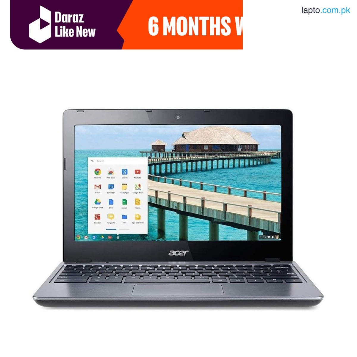 Acer | C740/C720 | 128GB Storage | 2GB RAM | Windows 10 / 11.6″ Display | Play Store Supported | Android Apps Supported | Chromebook -