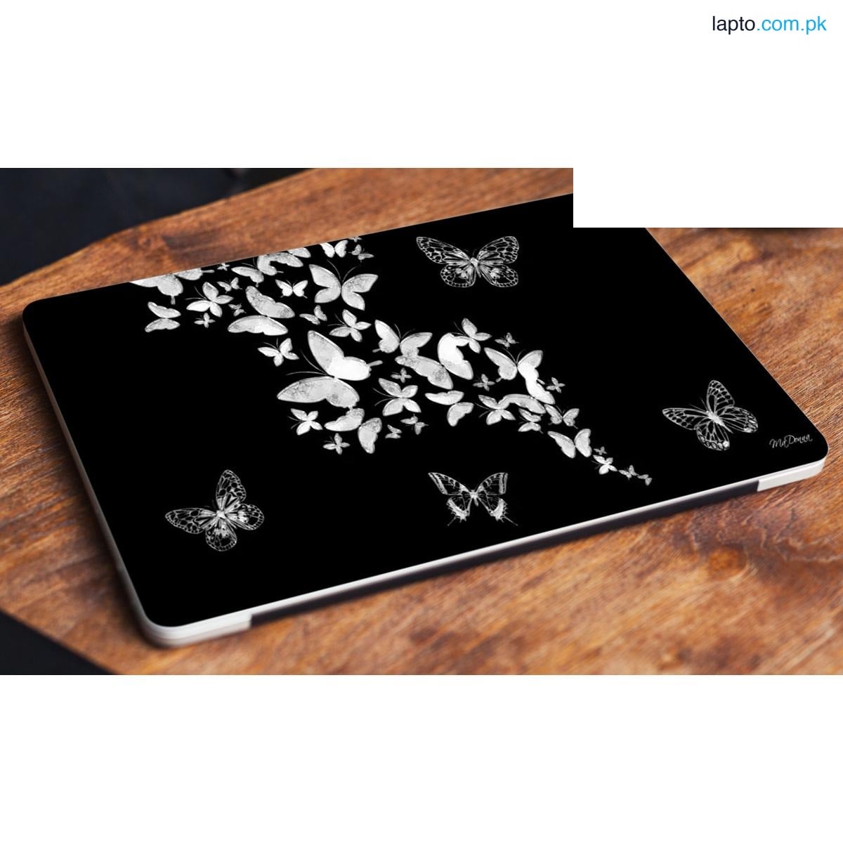 Butterfly Aesthetic Black Laptop Skin Vinyl Sticker 13 13.3 14.6 15 15.4 15.6 inch Laptop Skin Sticker Cover For All Laptops